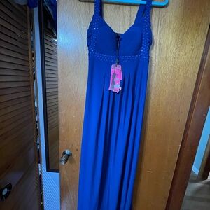 Elegant Blue Maxi Dress